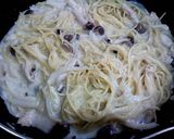 ツナときのこのクリームパスタ　カップ焼き作り方5写真