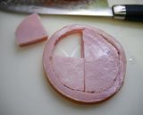 ハムセルクルエッグ！厚～い目玉焼き作り方1写真