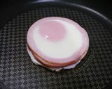 ハムセルクルエッグ！厚～い目玉焼き作り方3写真