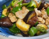 *茄子とピーマンと豚肉の甘酢炒め*作り方7写真