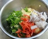 ふわふわ✿高野豆腐とイカの落とし揚げ作り方4写真