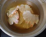 通販の冷凍かにの肩肉でカニ雑炊作り方3写真