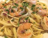 レモン風味シュリンプ・スキャンピ・パスタ作り方10写真