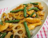 鶏むね肉とれんこんの甘辛炒め作り方8写真