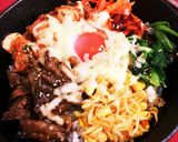 スキレットで石焼チーズビビンバ作り方4写真