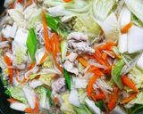 野菜たっぷり糖質ゆるオフ胡麻油うどんすき作り方3写真