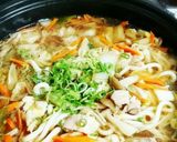 野菜たっぷり糖質ゆるオフ胡麻油うどんすき作り方4写真