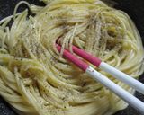 甘辛肉と納豆のパスタ作り方7写真