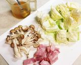 レンジで！しめじとBCTのスープグラタン作り方1写真