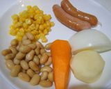 ごはん焼き☆（フライパン用）ウィンナー作り方1写真