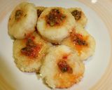 揚げ焼き芋団子の辛味だれ添え作り方8写真