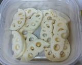 レンコンとさつまいもの甘辛照りバター炒め作り方4写真