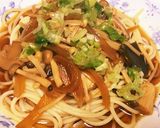 和風きのこのスープパスタ作り方5写真