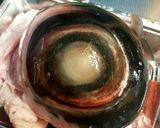 まぐろの目玉煮付けᗦ↞◃ 〜作り方1写真