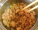 【キャラ弁】鶏そぼろの二色丼とイルカ弁当作り方3写真