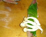 しめじのロール秋刀魚♡生姜ぽん酢作り方2写真