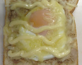 朝食めちゃうま ツナと目玉焼きトースト作り方4写真