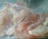 さつま芋と、鶏むね肉の炒め煮作り方1写真