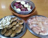 さつま芋と、鶏むね肉の炒め煮作り方3写真