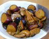 さつま芋と、鶏むね肉の炒め煮作り方7写真
