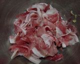 豚キムチに炒り卵。作り方1写真