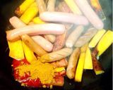 カレケチャ味のソーセージ☆カリーブルスト作り方4写真