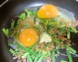 お弁当に♡網海老入りニラ玉作り方3写真