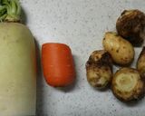 とろり☆大根と里芋の煮物作り方1写真