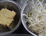 豚肉＋醤油麹＆味噌でもやし厚揚げの炒め物作り方1写真