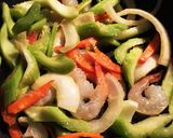 海老とセロリの中華炒め作り方4写真