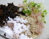 きくらげ入りの蓮根肉詰め米粉揚げ♪作り方2写真