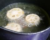 きくらげ入りの蓮根肉詰め米粉揚げ♪作り方7写真