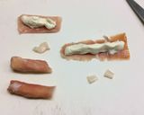 生ハムのクリームチーズ巻きでハロウィン作り方1写真