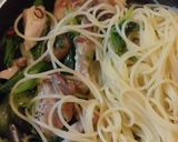 ねぶかねぎとチキンのパスタ柚子胡椒味作り方7写真