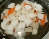 【汁物】秋の味覚凝縮♡具だくさん豚汁作り方4写真