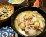 【汁物】秋の味覚凝縮♡具だくさん豚汁作り方8写真