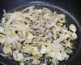 さんまのオイル漬けで和風きのこパスタ作り方3写真