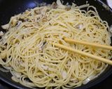 さんまのオイル漬けで和風きのこパスタ作り方4写真
