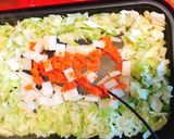 明太子餅チーズのもんじゃ焼きパーティー♡作り方4写真