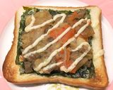 残りものアレンジ♪海苔肉じゃがトースト作り方5写真