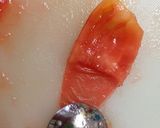 超初期 離乳食用 トマト（皮がペロン）作り方4写真