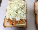 満腹キムタマチーズトースト作り方4写真