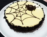 ハロウィン★蜘蛛の巣チーズケーキ作り方15写真