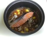 秋鮭の炊き込みご飯作り方5写真