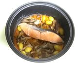 秋鮭の炊き込みご飯作り方6写真