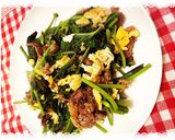 旨っ!空芯菜と牛肉の炒め物作り方4写真
