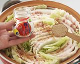 豚バラと白菜の重ね鍋作り方5写真