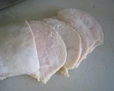 チーズがとろりん♪青じその鶏ハム春巻き作り方1写真
