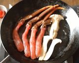 通販の冷凍カニのむき身でバター焼き作り方3写真