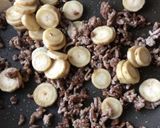 ゴボウとひき肉の甘辛そぼろ混ぜごはん作り方3写真